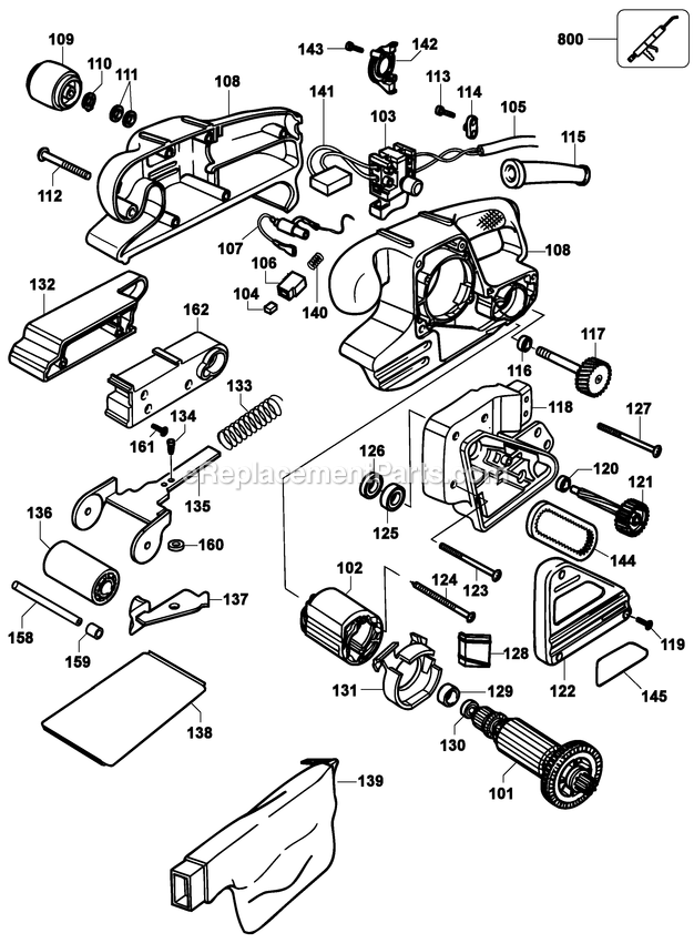 Black and Decker BR300-AR (Type 3) Sander/Polisher Power Tool Page A Diagram